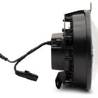 Raxiom 18-22 ג'יפ רנגלר JL/JT צירי 9 אינץ' פנסי LED עם בית RGB Halo- Blk (עדשה שקופה)