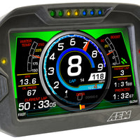 AEM CD-7 ללא רישום GPS מאופשר Race Dash סיבי פחמן תצוגה דיגיטלית ללא VDM (כניסת CAN בלבד)