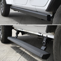 RealTruck 18-24 Jeep Wrangler 4dr VoltStep Electric Running Board Kit (דרישת קידוח) - Tex. Blk