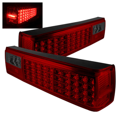 Xtune Ford MUStang 87-93 LED פנסי אחורית אדום עשן ALT-ON-FM87-LED-RS
