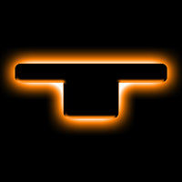 ORACLE Lighting אוניברסלי מואר LED תגי אותיות - גימור משטח Blk מט - T SEE אחריות