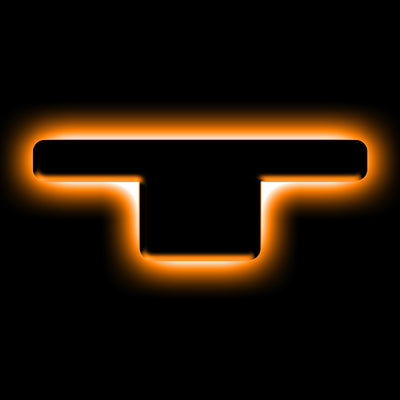 ORACLE Lighting אוניברסלי מואר LED תגי אותיות - גימור משטח Blk מט - T SEE אחריות