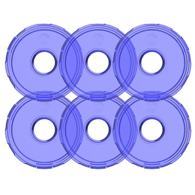 KC HiLiTES Cyclone V2 LED - עדשה חלופית - כחול - 6-PK