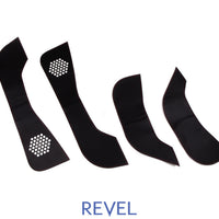 Revel GT Design Kick Panel כיסוי (תפר אדום) 16-19 Tesla Model 3 - 4 Pieces