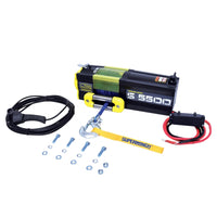 Superwinch 5500 LBS 12V DC 1/4in x 60ft חבל סינטטי S5500 כננת
