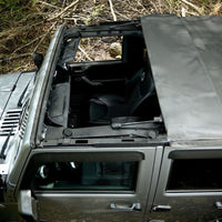 השתוללות 2007-2018 ג'יפ רנגלר(JK) ללא הגבלה 4 דלתות Trailview Tonneau Top - Black Diamond