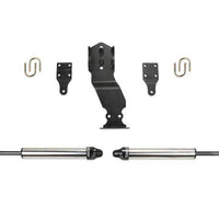 Fabtech 19-20 Ford F450/F550 4WD מערכת מייצב היגוי כפול עם DL 2.25 זעזועים