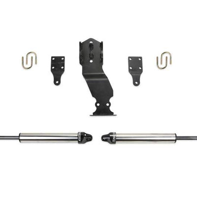 Fabtech 19-20 Ford F450/F550 4WD מערכת מייצב היגוי כפול עם DL 2.25 זעזועים