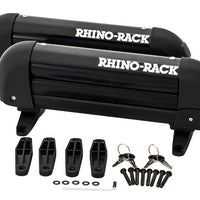מנשא סקי אוניברסלי Rhino-Rack - מתאים ל-2 זוגות מגלשיים - שחור