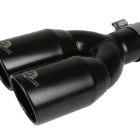 aFe Rebel Series 2.5in 409 SS מערכת פליטה סרן-גב שחור 07-18 ג'יפ רנגלר (JK) V6-3.6L/3.8L