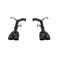 הערה 15-22 סובארו WRX STi VA סרן אחורי פליטה נירוסטה קצה קיר יחיד 4 אינץ' Cerakote שחור