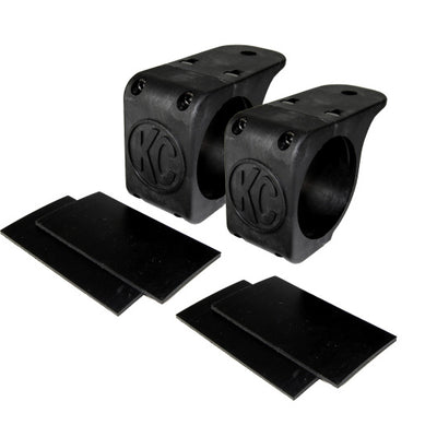 KC HiLiTES אוניברסלי צינור מהדק אור מתקן תושבת / 2.75 אינץ'. עד 3 אינץ'. בר (זוג)