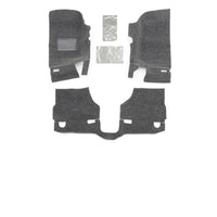 מיטה שטיח 07-10 Jeep JK 2Dr חזית 3 יחידות רצפה ערכת (כולל מגני חום)