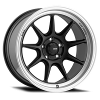 Konig Countergram 17x8 4x100 ET45 שחור מט / שפתיים מעובדות מט