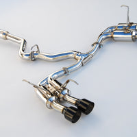 Invidia 2015+ סובארו WRX / STI Gemini/R400 Single Layer Quad Black Tip Cat-Back אגזוז