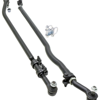 RockJock JK Currectlync Steering Sys. עם קישור גרירה הפוך בקוטר 1.65 אינץ'. מוט קשר בקוטר 1.3 אינץ'. עם חומרה