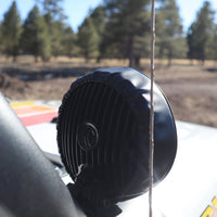 KC HiLiTES 6 אינץ'. כריכה עגולה רכה (זוג) - שחור עם לוגו KC צהוב