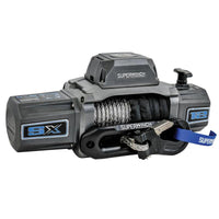 Superwinch 12000 LBS 12V DC 3/8in x 80ft חבל סינטטי SX 12000SR כננת - גרפיט