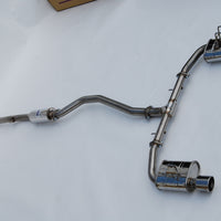 Invidia 2022+ Honda Civic Si (1.5T) 70mm Q300 Cat Back פליטה - טיפים מגולגלים SS