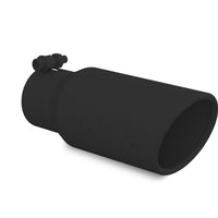 MBRP חוד אוניברסלי 4 אינץ' OD 3 אינץ' כניסת 10 אינץ' אורך זווית קצה מגולגל שחור