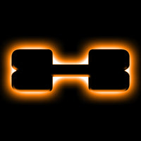 ORACLE Lighting אוניברסלי מואר LED תגי אותיות - גימור משטח Blk מט - X ראה אחריות