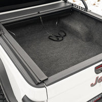 Rugged Ridge 20-22 Jeep Gladiator ללא Trail Rail Sys Armis Tonneau Cover with Max Track - Tex. Blk