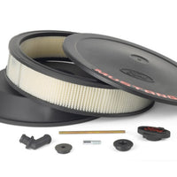 ערכת מנקה אוויר של פורד רייסינג - גימור קמט שחור עם סמל מוסטנג אדום