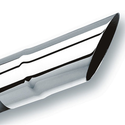 בורלה טיפ אוניברסלי מלוטש חתוך זווית עגול יחיד (כניסה 2 1/4 אינץ'. יציאה 2 1/4 אינץ')