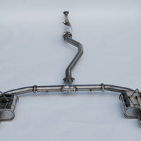 Invidia 2022+ Honda Civic Si (1.5T) 70mm Q300 Cat Back פליטה - טיפים מגולגלים SS