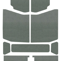 DEI 18-23 ג'יפ רנגלר JL 4-דלתות מחצלת בום - 9 חלקים - אפור