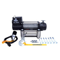 Superwinch 9500 LBS 12V DC 11/32in x 95ft חבל פלדה טייגר Shark 9500 Winch