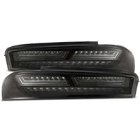 AlphaRex 16-18 שברולט Camaro PRO-Series LED פנסים אחוריים Jet Black
