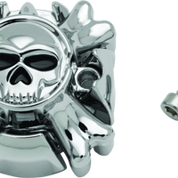 סמלי אחיזת זומבי להחלפה של Kuryakyn ללא Chrome Boss Throttle