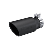 קצה MBRP אוניברסלי 4.5 אינץ' OD / 3.2 אינץ' כניסה / אורך 10 אינץ' / קצה מגולגל בחיתוך בזווית - שחור