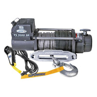 Superwinch 9500 LBS 12V DC 3/8in x 80ft חבל סינתטי Tiger Shark 9500 Winch