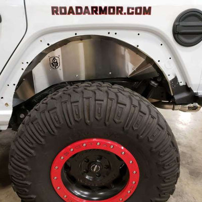 Road Armor 18-20 Jeep Wrangler JL Stealth Rear Fender Liner Armor Body - Raw