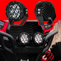 XK Glow Spot Beam Cube Offroad עגול אור עבודה ערכת 1pc 5in