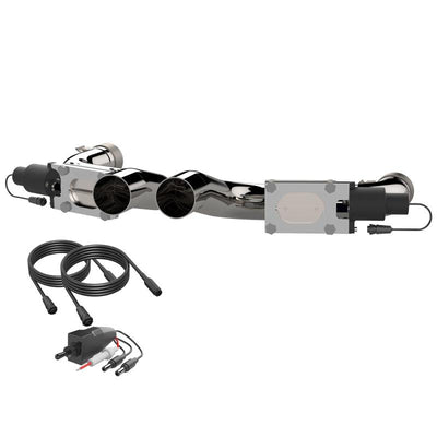 QTP 15-19 דודג' צ'לנג'ר/מטען 6.2L/6.4L 304SS אגרסיבי מגזרה כפולה צינורות אמצע