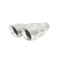 Mishimoto אוניברסלי משתיק קול קצה 2.5in Inlet Dual Y מלוטש