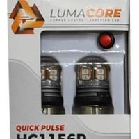 Putco LumaCore 1156 אדום - זוג (x3 Strobe עם עצירה בהירה)