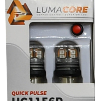 Putco LumaCore 1156 אדום - זוג (x3 Strobe עם עצירה בהירה)