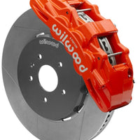 ערכת בלם קדמי של Wilwood SX6R 15 אינץ' אדום חריץ עם קווים 14+ Chevy Corvette C7