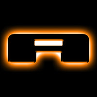 ORACLE Lighting אוניברסלי מואר LED תגי אותיות - גימור משטח Blk מט - ראה אחריות