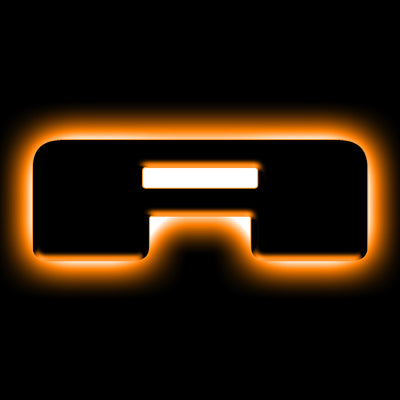 ORACLE Lighting אוניברסלי מואר LED תגי אותיות - גימור משטח Blk מט - ראה אחריות