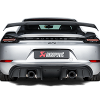 Akrapovic 2020+ Porsche Cayman GT4 (718) Slip On Race Line (טיטניום) (טיפים לדרישה / אפשרות 2)