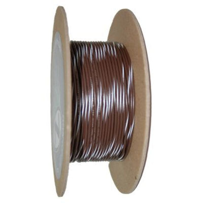 NAMZ OEM Color Primary Wire 100ft. סליל 18 גרם - פס חום/לבן