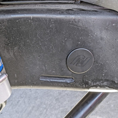 RockJock JK מסגרת מסילה תקעים מסגרת מאחורי סרן קדמי קו מרכז CNC מעובד שחור Delrin