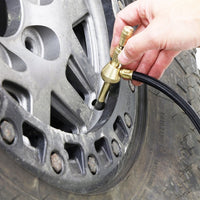 RockJock Elite Analog Tire Deflator 3in נירוסטה במילוי נוזלי מד חרוז ידידותי