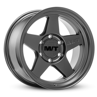 מיקי תומפסון פתוח 5 גלגל שחור - 17X9 6X5.5 BP 4.53in BS -12 Offset 108.1mm Bore