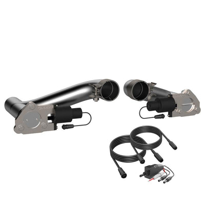 QTP 10-15 שברולט קמארו SS 6.2 ל' 2.5 אינץ' 304SS תוקפן חתך כפול צינורות אמצע